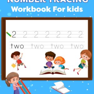 Number Tracing Workbook For Kids